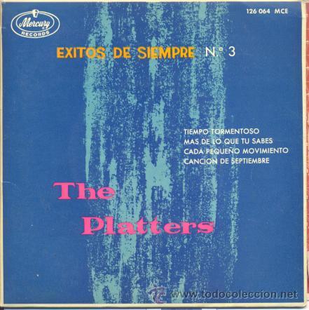 Discos de vinilo: THE PLATTERS - TIEMPO TORMENTOSO STORMY WEATHER - EP ESPA&Ntilde;OL DE VINILO C-46