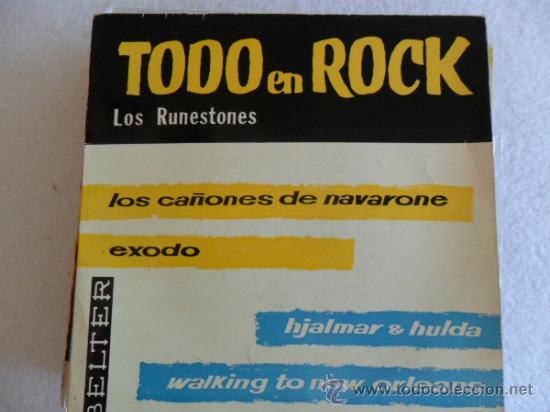 Discos de vinilo: LOS RUNESTONES - LOS CA&Ntilde;ONES DE NAVARONE + 3 EP 1962 - Foto 1