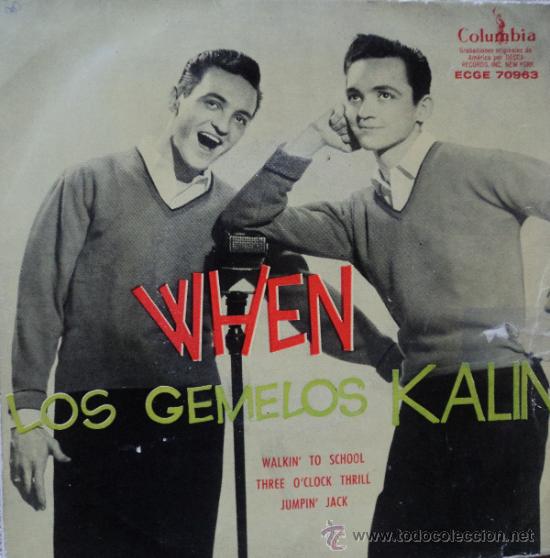 Discos de vinilo: los gemelos kalin - when - edici&oacute;n de 1958 de espa&ntilde;a - Foto 1