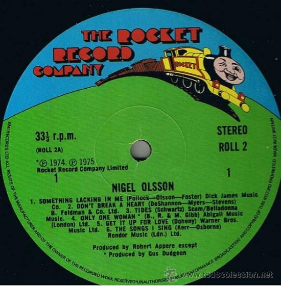 Discos de vinilo: nigel olsson - 1974 ENGLAND , the rocket records - Foto 2