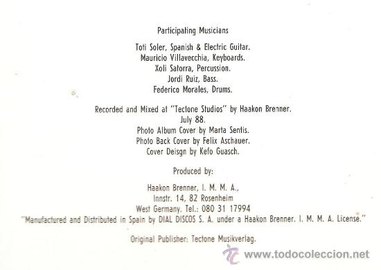 Discos de vinilo: LP TOTI SOLER - SUPERNOVA - Foto 3