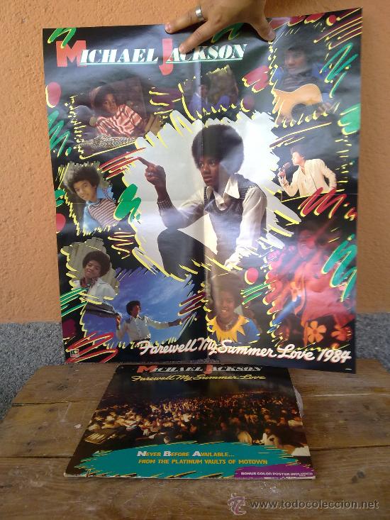 Discos de vinilo: disco y posters de michael jackson - Foto 1