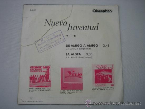 Discos de vinilo: Singels Nueva Juventud 1971 - Foto 4