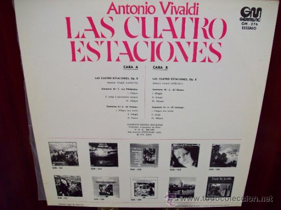 Discos de vinilo: GM Music/   VIVALDI  -    Las 4 Estaciones - Foto 2