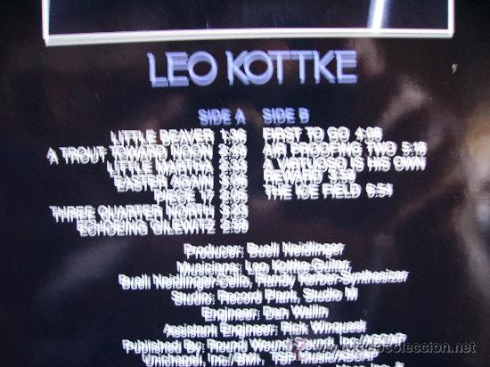 Discos de vinilo: LEO KOTTKE ---- A SHOUT TOWARD NOON - Foto 2