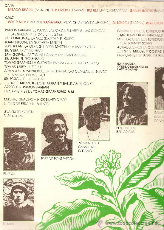 Discos de vinilo: LP TABACO - SEGUNDO LP - Foto 2