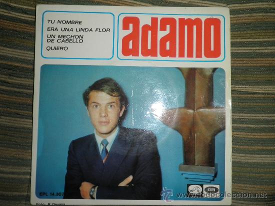 Discos de vinilo: ADAMO E.P. - ORIGINAL ESPA&Ntilde;A - LA VOZ DE SU AMO - 1966 - Foto 1