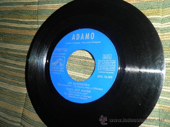 Discos de vinilo: ADAMO E.P. - ORIGINAL ESPA&Ntilde;A - LA VOZ DE SU AMO - 1967 - Foto 2