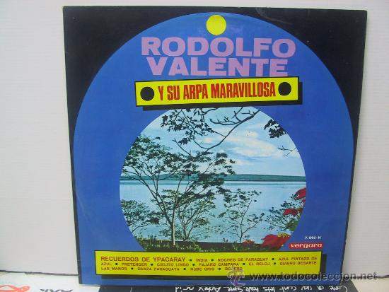 Vinyl records: RODOLFO VALENTE Y SU ARPA MARAVILLOSA - RECUERDOS DE YPACARAY + 11 - VERGARA 1969