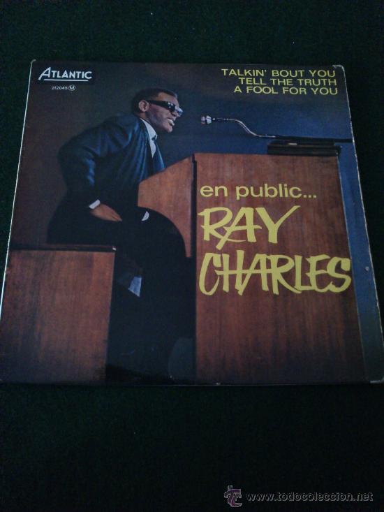 Discos de vinilo: Antiguo Single En Public.... Ray Charles. Francia, Atlantic 212045 Medium. - Foto 1