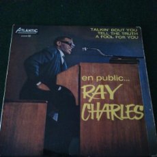 Discos de vinilo: EN PUBLIC.... RAY CHARLES, SINGLE. FRANCIA, ATLANTIC 212045 MEDIUM.. Lote 32393116