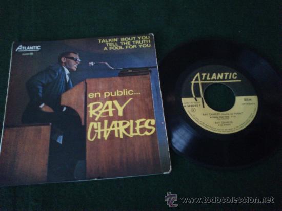 Discos de vinilo: Antiguo Single En Public.... Ray Charles. Francia, Atlantic 212045 Medium. - Foto 4
