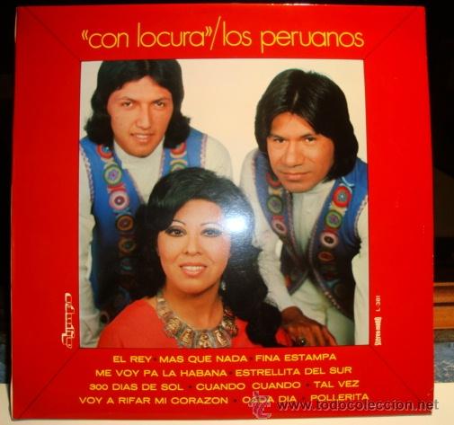 Disques de vinyle: LP - LOS PERUANOS - CON LOCURA - Olympo - 1976