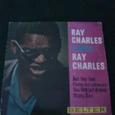 Discos de vinilo: SINGLE RAY CHARLES SINGS RAY CHARLES, BELTER 50.493.. Lote 32407999