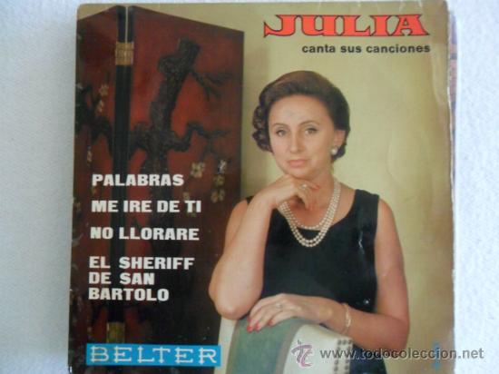 Discos de vinilo: JULIA - PALABRAS + 3 EP - Foto 1