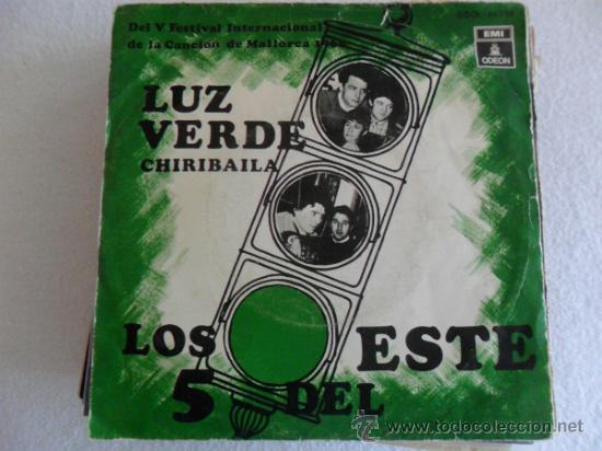 Discos de vinilo: LOS 5 DEL ESTE - LUZ VERDE 1968 - Foto 1
