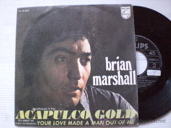 Discos de vinilo: brian marshall, acapulco u tu, single philips 7 en .- ver condiciones. - Foto 1