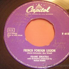 Discos de vinilo: FRANK SINATRA ( FRENCH FOREIGN LEGION - TIME AFTER TIME ) USA SINGLE45 CAPITOL. Lote 32489004