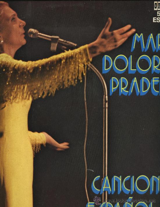 Discos de vinilo: Mar&iacute;a Dolores Pradera - Canciones Espa&ntilde;olas - Foto 1