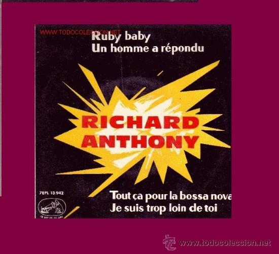 Discos de vinilo: RICHARD ANTHONY DISCO EP  7EPL 13.942 SPA  1963 - Foto 1