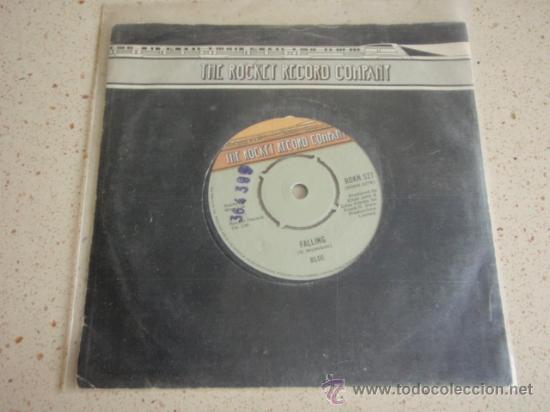 Discos de vinilo: BLUE  ( ANOTHER NIGHT TIME FLIGHT - FALLING )   ENGLAND - 1977   SINGLE45  THE ROCKET RECORD - Foto 1