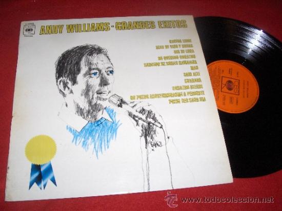 Discos de vinilo: ANDY WILLIAMS Grandes exitos LP 1970 CBS ED ESPA&Ntilde;OLA - Foto 1