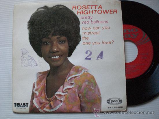 Discos de vinilo: rosetta hightower, pretty red balloons...single 7 - Foto 1