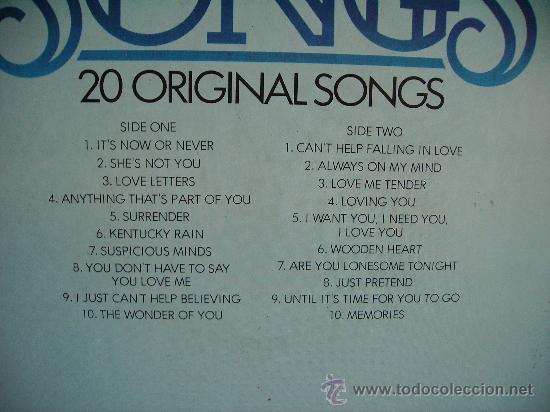Discos de vinilo: ELVIS PRESLEY ---- LOVE SONGS - Foto 2