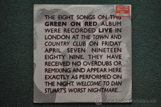Discos de vinilo: GREEN ON RED - LIVE  (Limited edition 10&rdquo;) - Foto 1