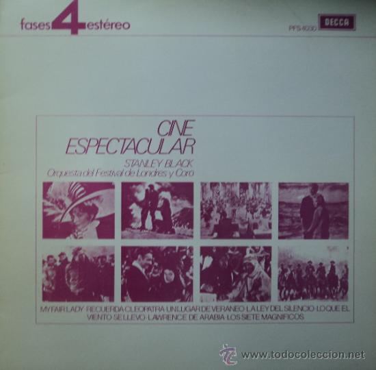 Discos de vinilo: stanley black  - cine espectacular - edici&oacute;n de 1981 de espa&ntilde;a - Foto 1