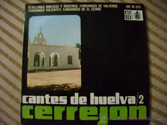 Discos de vinilo: CERREJON  cantes de Huelva /2 - Foto 1