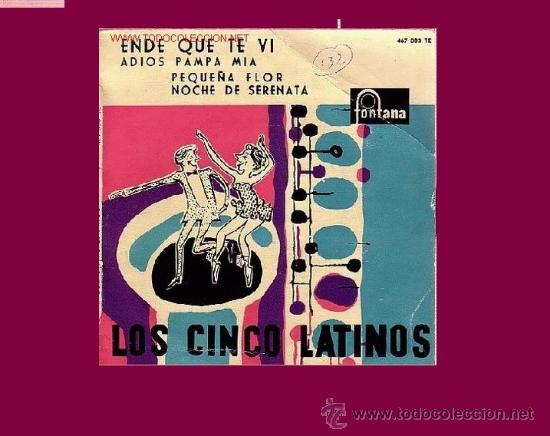 Discos de vinilo: LOS CINCO LATINOS  DISCO EP - Foto 1
