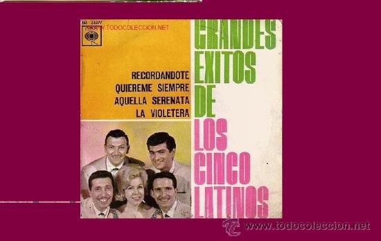 Discos de vinilo: LOS CINCO LATINOS   DISCO EP - Foto 1