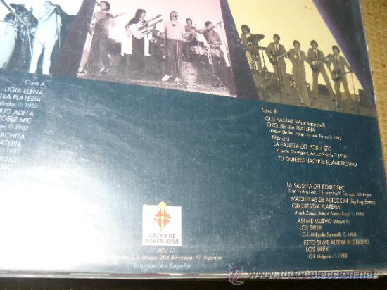 Discos de vinilo: MUSICA GOYO - LP - SIREX + ORQUESTA PLATERIA + SALSETA POBLE SEC *FF99 - Foto 4 - 282861448
