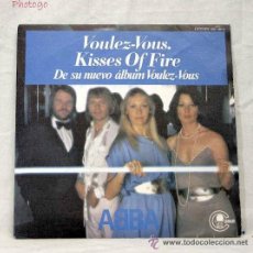 Discos de vinilo: SINGLE ABBA VOULEZ-VOUS / KISSES OF FIRE. CARNABY 1979. Lote 175801965