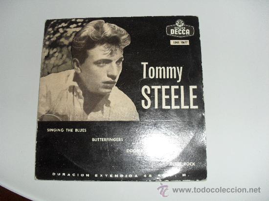 Discos de vinilo: TOMMY STEELE - SINGING THE BLUES + 3 EP - Foto 1