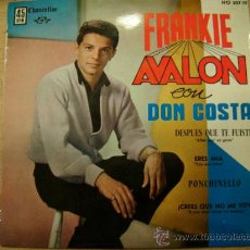Discos de vinilo: FRANKIE AVALON CON LA ORQUESTA DE DON COSTA....EP-1962.....SPANISH EDITION 