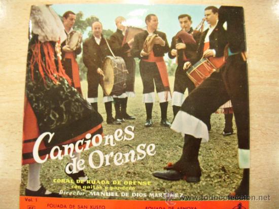 Discos de vinilo: CANCIONES DE ORENSE   vol 1 - Foto 1