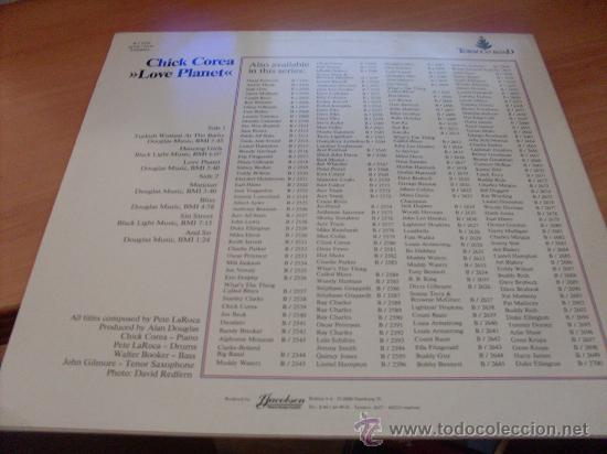 Discos de vinilo: CHICK COREA ( LOVE PLANET) LP ALEMANIA (B-7) - Foto 2