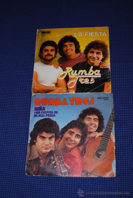 Discos de vinilo: LOTE DE DOS SINGLES DE RUMBA TRES - Foto 2