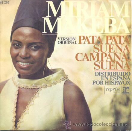Discos de vinilo: MIRIAM MAKEBA - PATA PATA - SINGLE ESPA&Ntilde;OL DE VINILO
