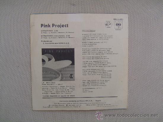 Discos de vinilo: Singel Grupo Pink Project. - Foto 2