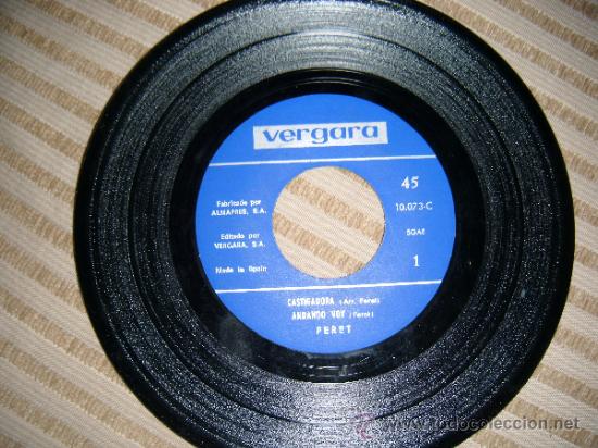 Discos de vinilo: PERET ..CASTIGADORA--ANDANDO VOY - Foto 1
