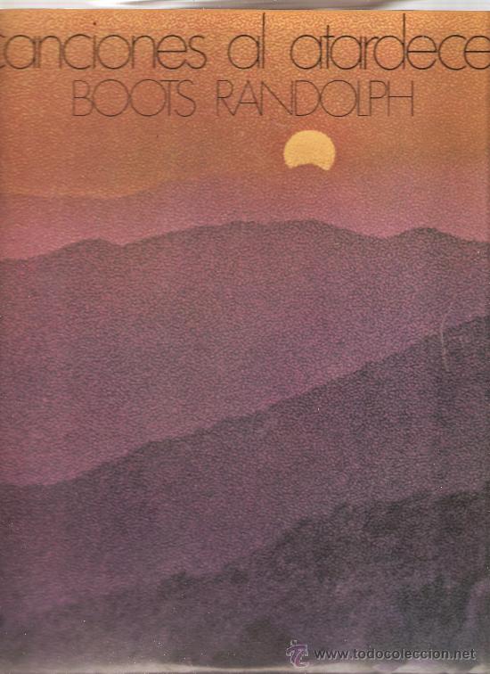 Discos de vinilo: LP BOOTS RANDOLPH - CANCIONES AL ATARDECER - Foto 1