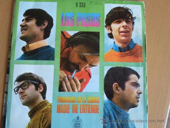Discos de vinilo: LOS PASOS PRIMAVERA EN LA CIUDAD SINGLE 1969 - Foto 1