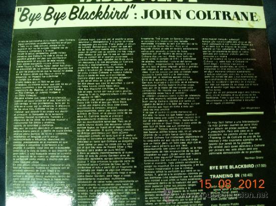 Discos de vinilo: bye bye blackbird john coltrane - Foto 2