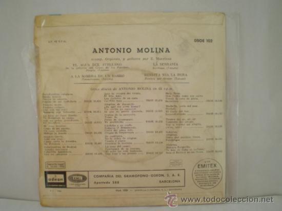 Discos de vinilo: SINGLE DE ANTONIO MOLINA - Foto 2