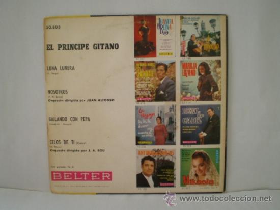 Discos de vinilo: SINGLE DE EL PRINCIPE GITANO A&Ntilde;OS 60 - Foto 2