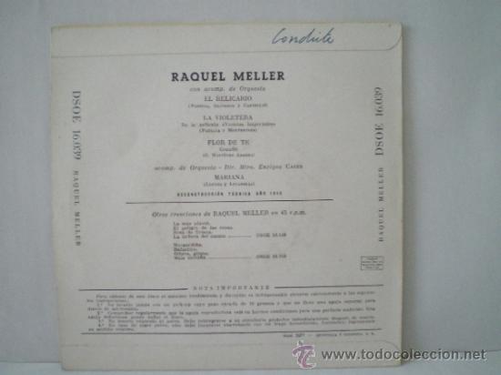 Discos de vinilo: SINGLE DE RAQUEL MELLER A&Ntilde;OS 60 - Foto 2