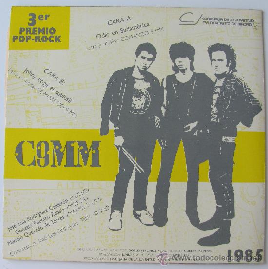 Discos de vinilo: COMMANDO 9MM - ODIO EN SUDAMERICA - SINGLE 1985 A ESTRENAR!! - Foto 1